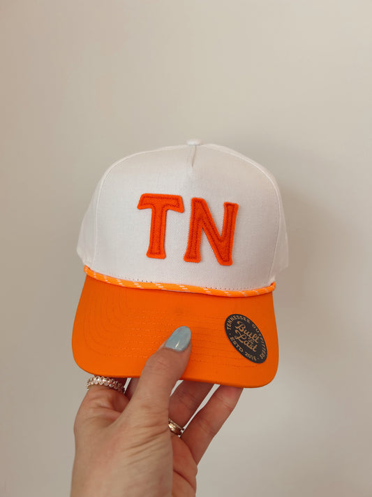 TN HAT WHITE ORANGE