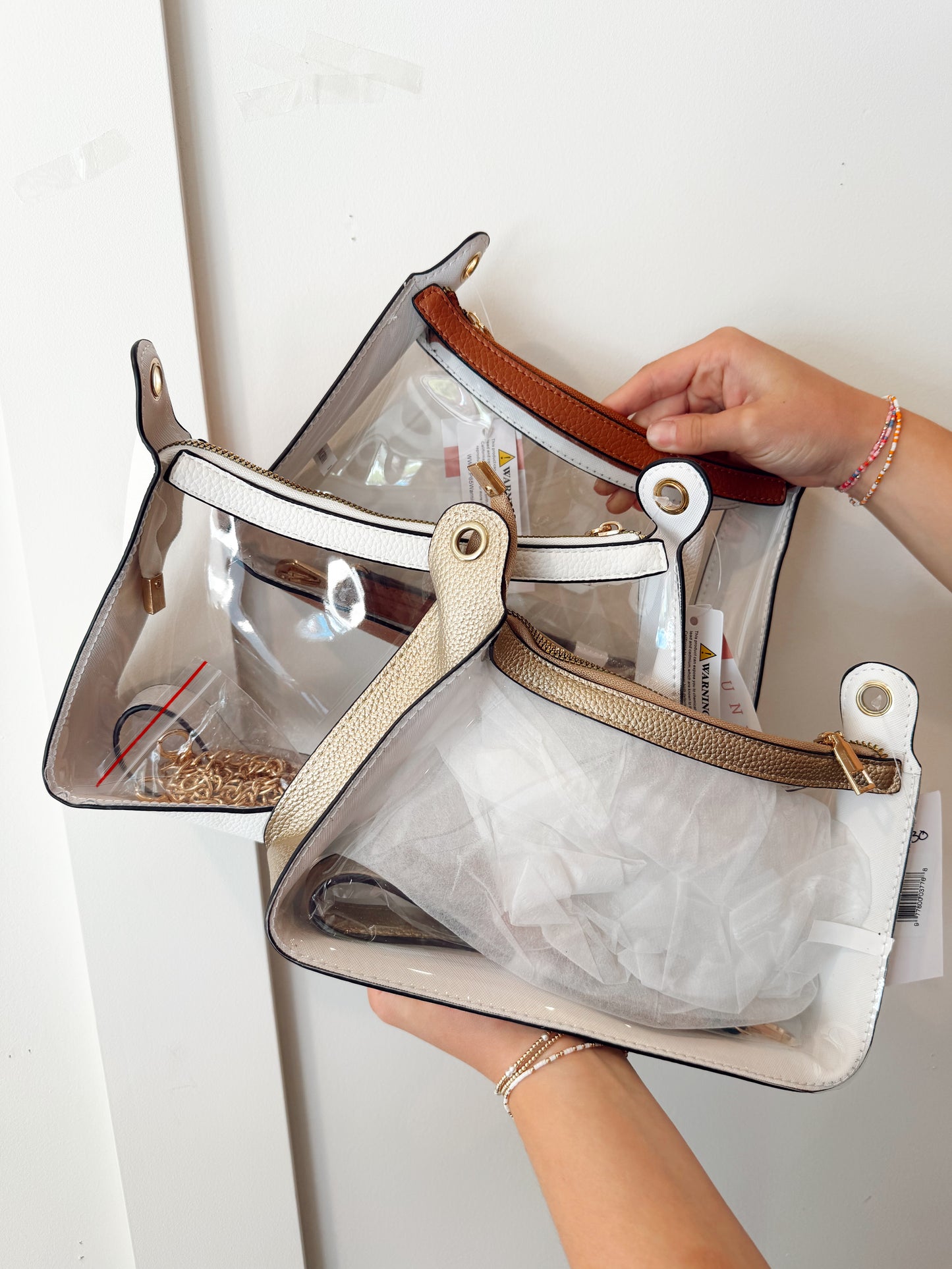 Marilyn clear satchel bag