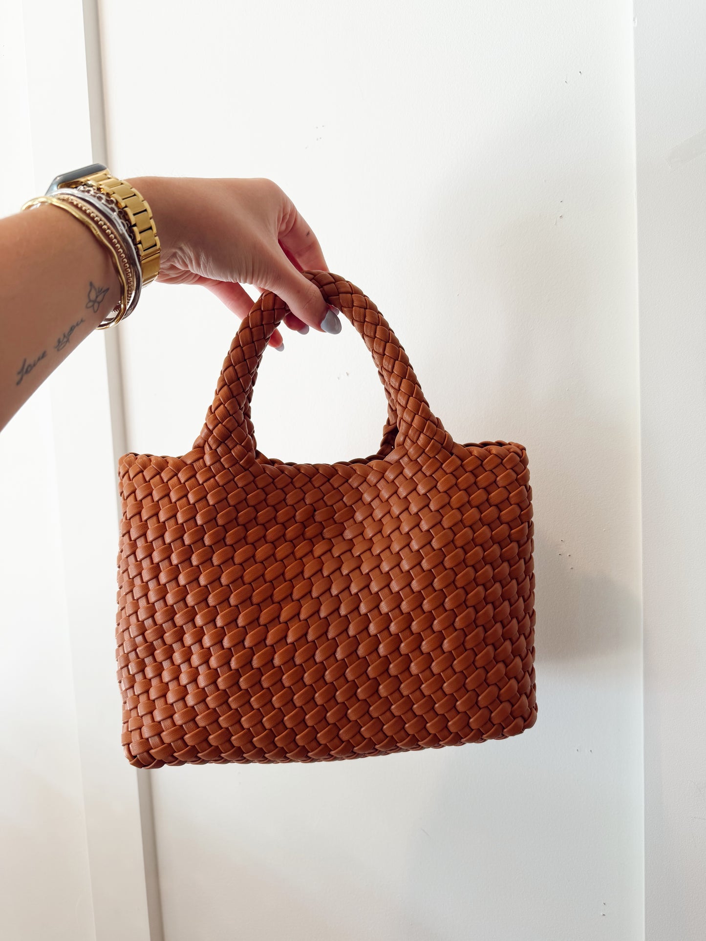 Daya mini woven tote