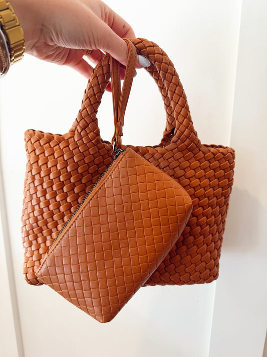 Daya mini woven tote