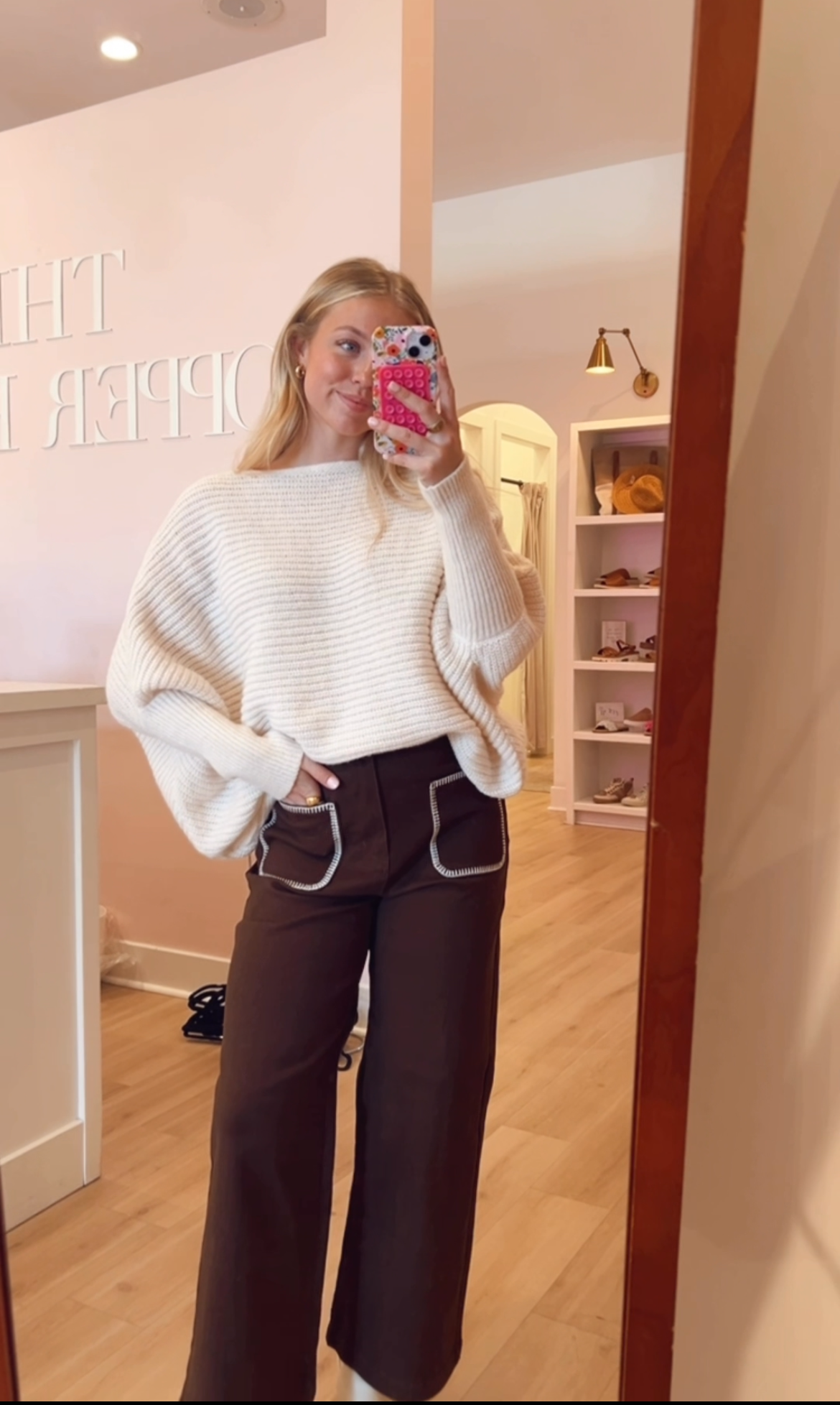 tillie ECRU ESPRESSO PANT