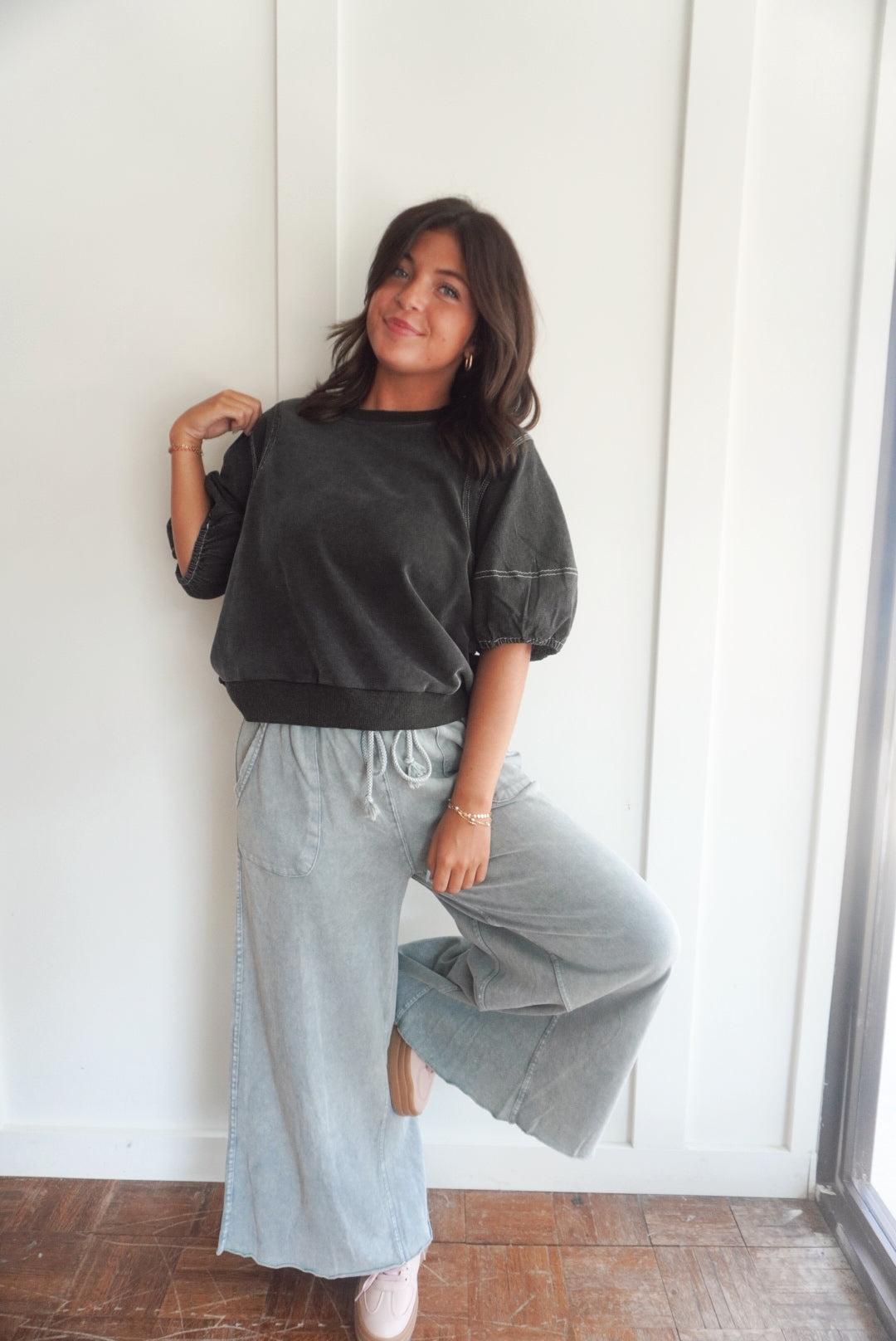 Clara pants faded teal