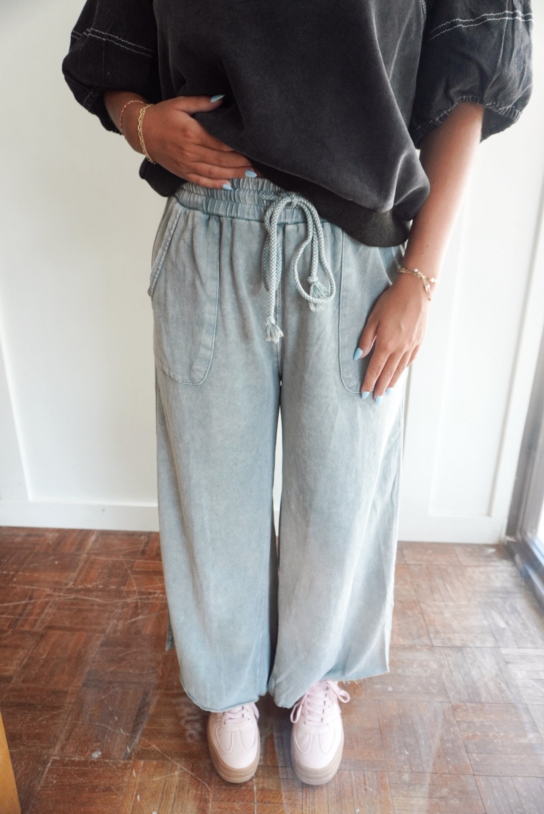 Clara pants faded teal