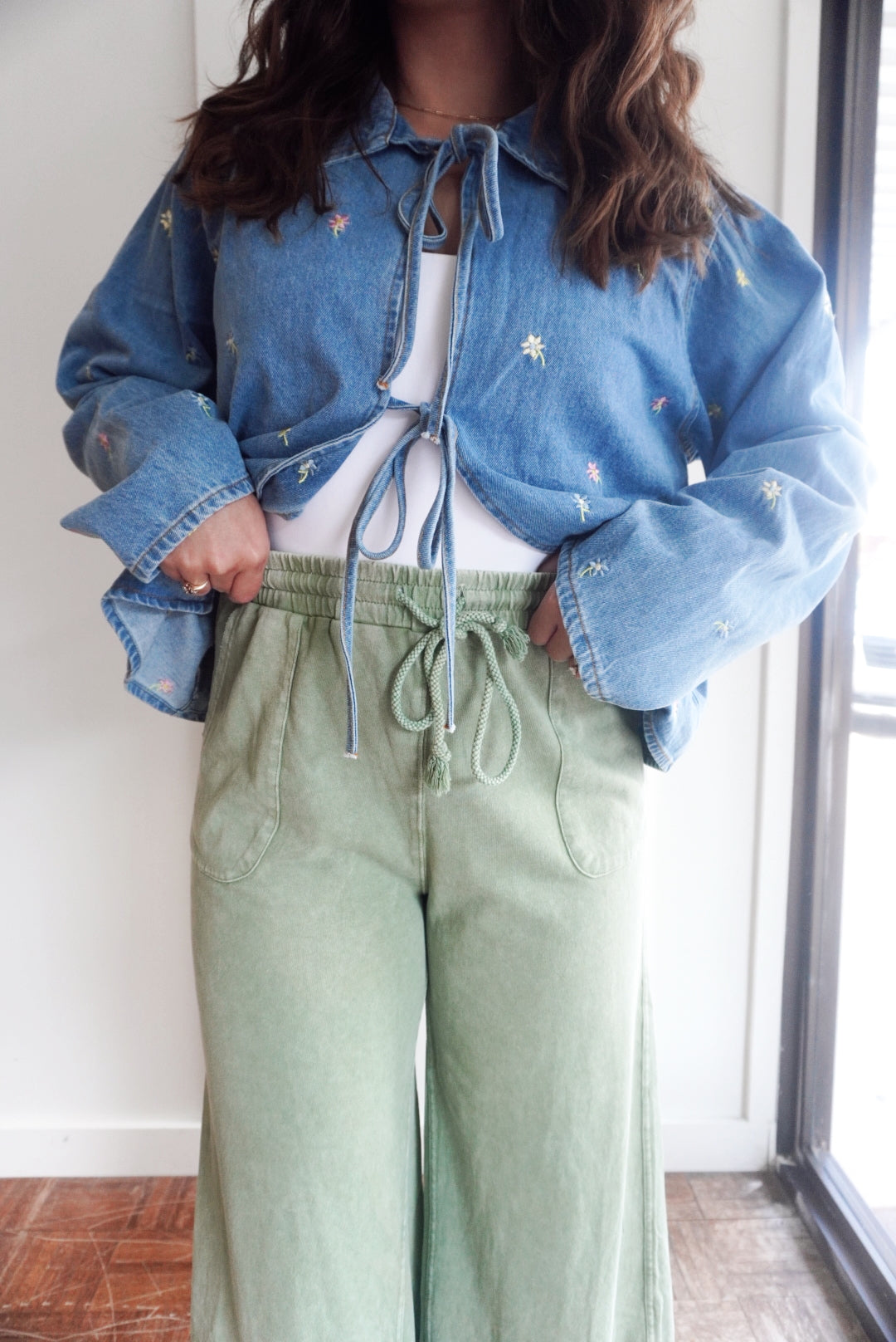 Clara pants green