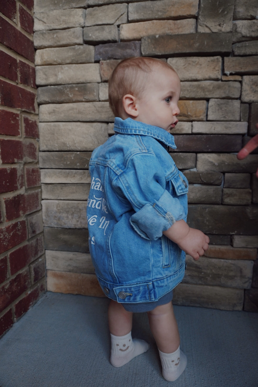 What a friend we have in Jesus denim jacket