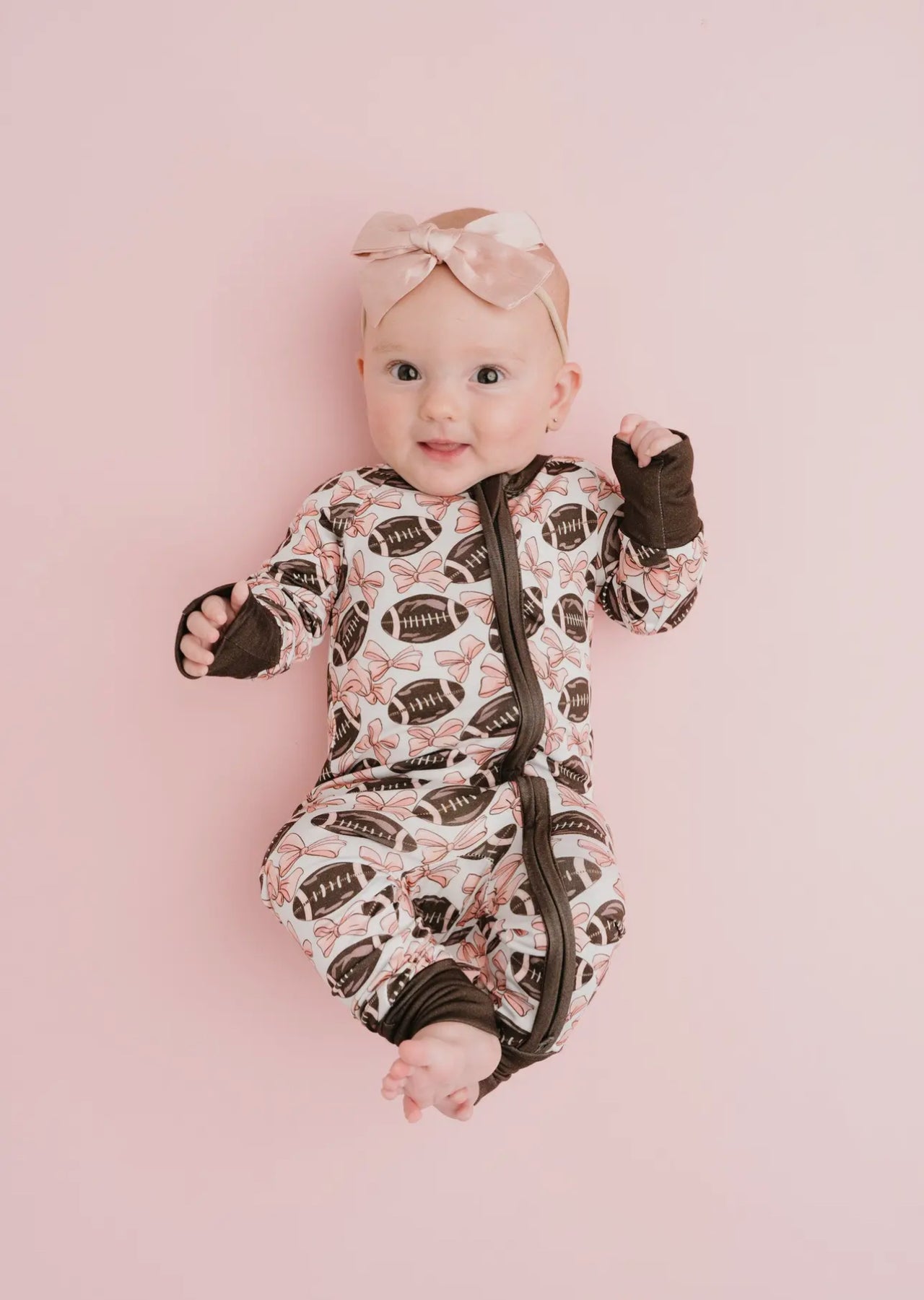 Bows & Touchdowns bamboo sleeper