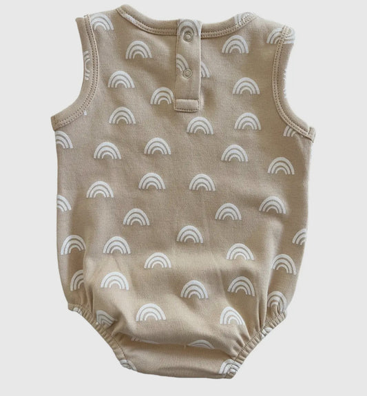Tan rainbow organic bubble