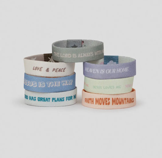 Pastel kids reversible wristband