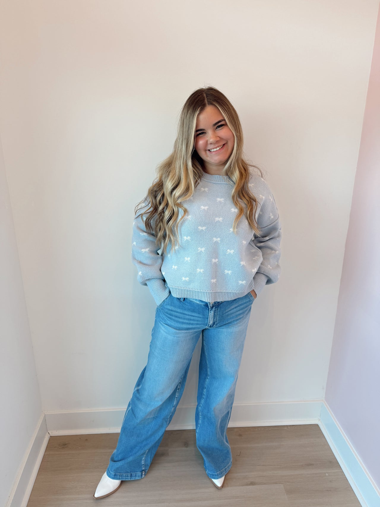 Super soft touch high rise comfort palazzo jeans