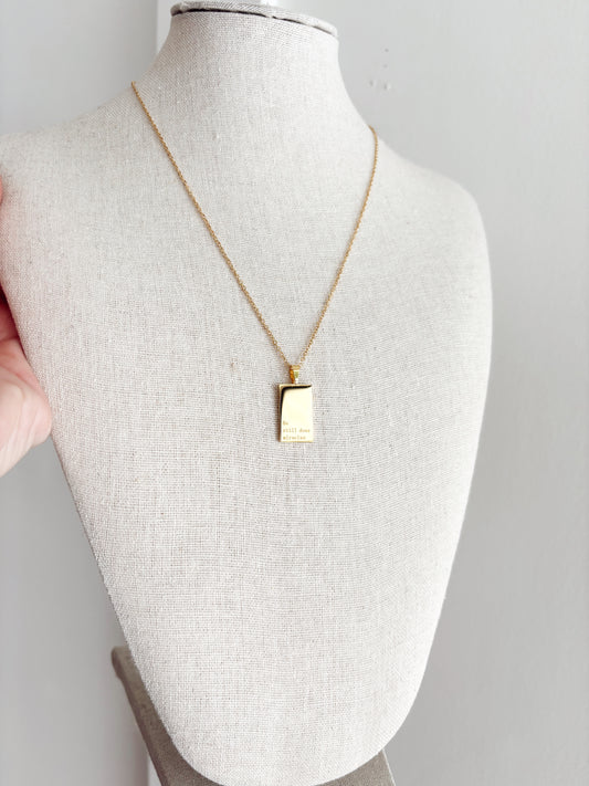 He still does miracles gold necklace