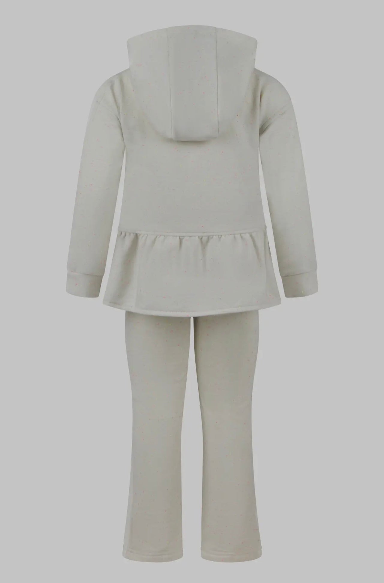 3 piece little girls confetti half zip/pants
