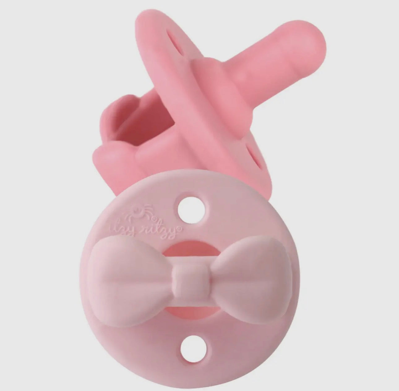 Itzy soother pink bows