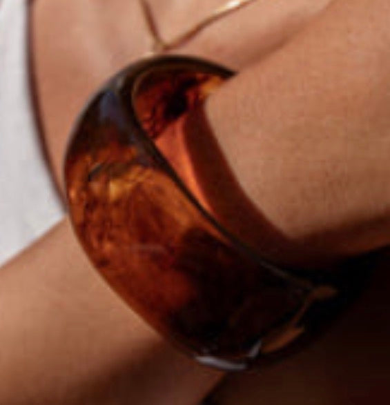 Amber bangle brown