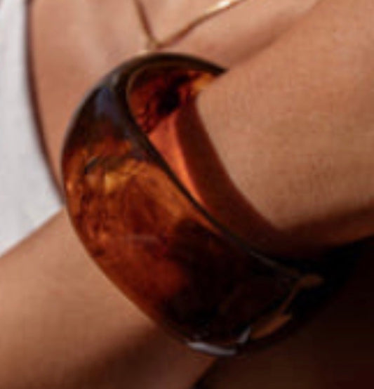 Amber bangle brown