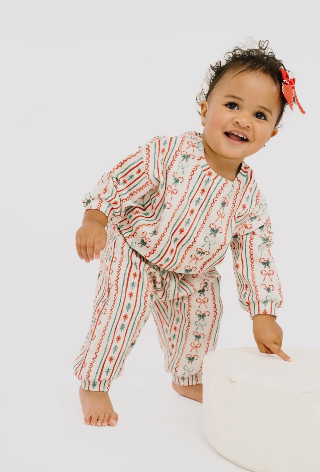 Christmas Dainty bows sweatsuit