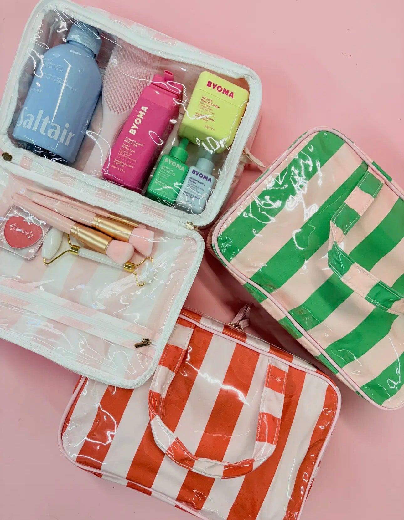 Colorful stripe travel bag