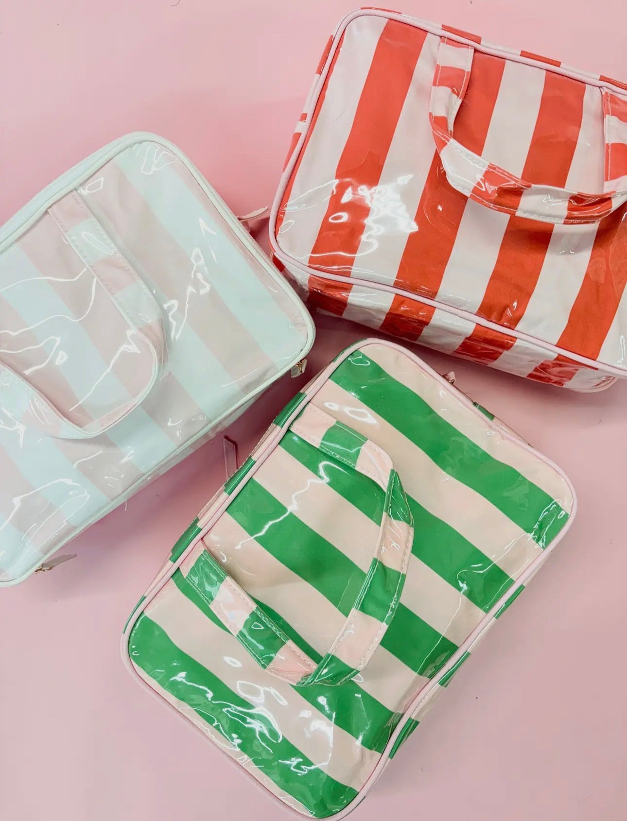 Colorful stripe travel bag