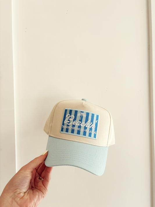 Beachin Vintage Trucker Blue