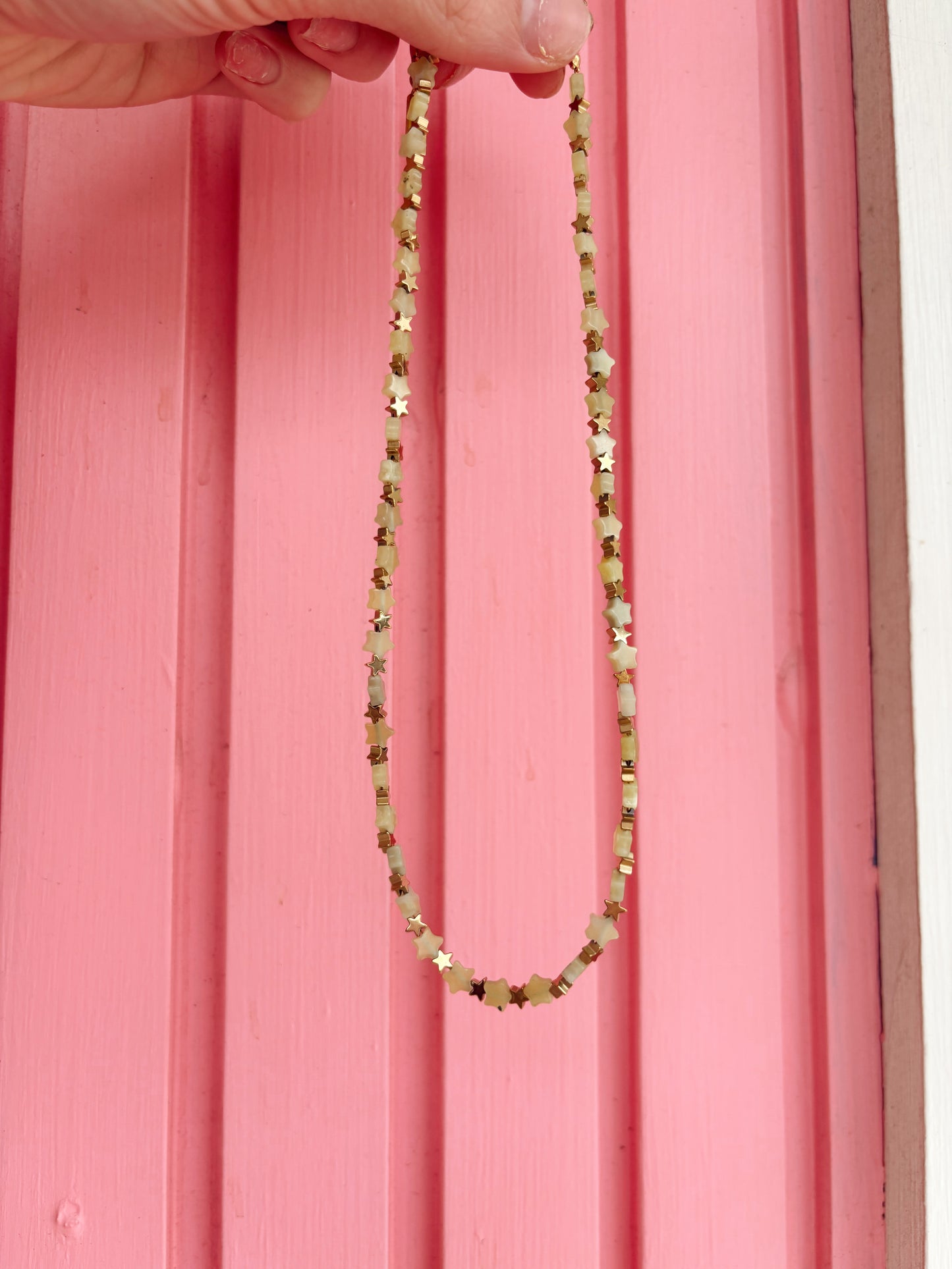 Mini Star Green Necklace