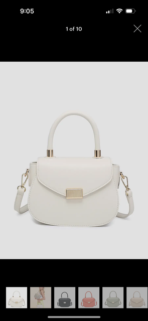 Giza gold accent satchel crossbody