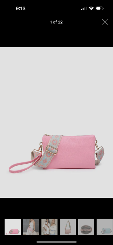 Izzy crossbody with guitar strap