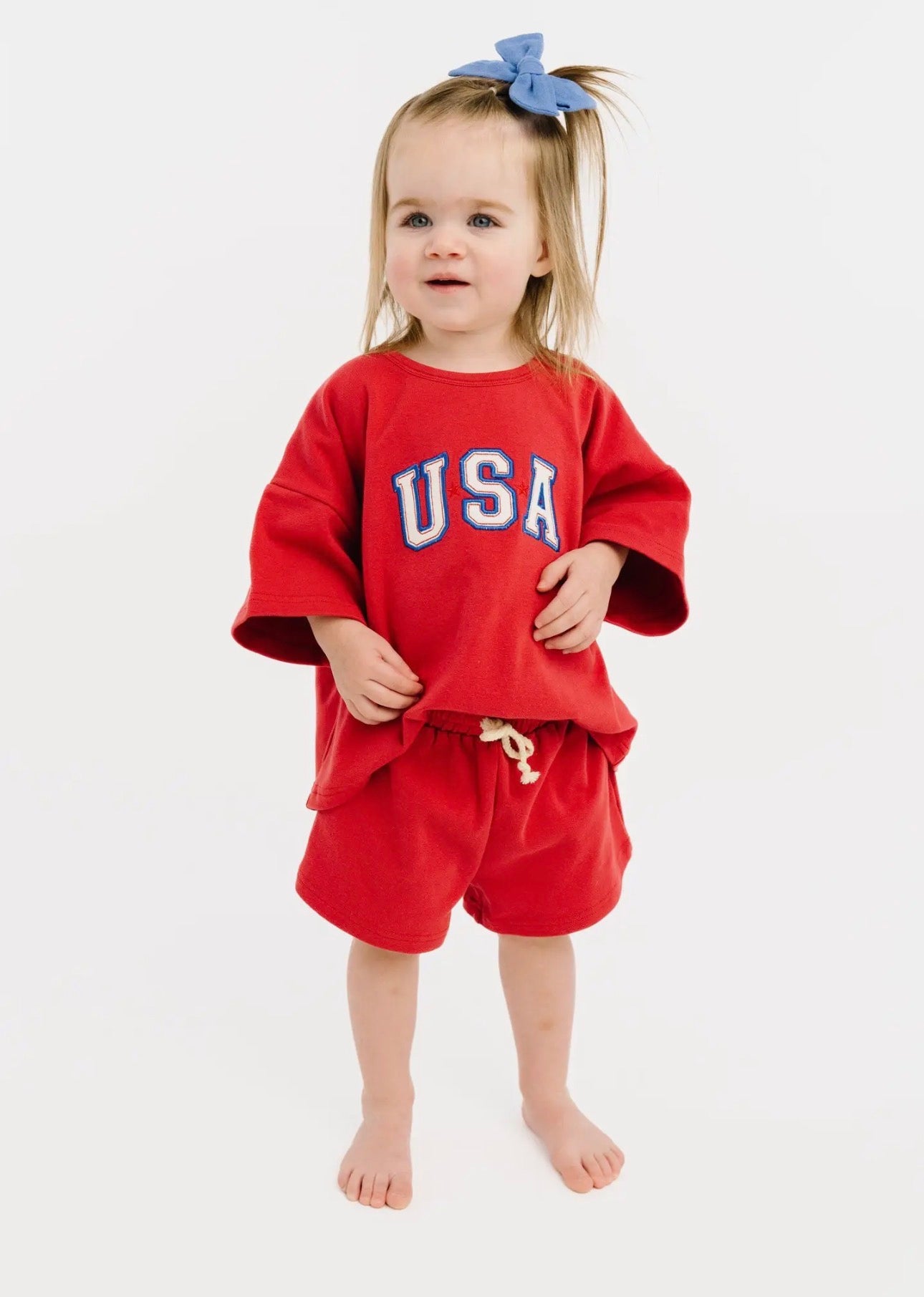 USA embroidered slouchy set