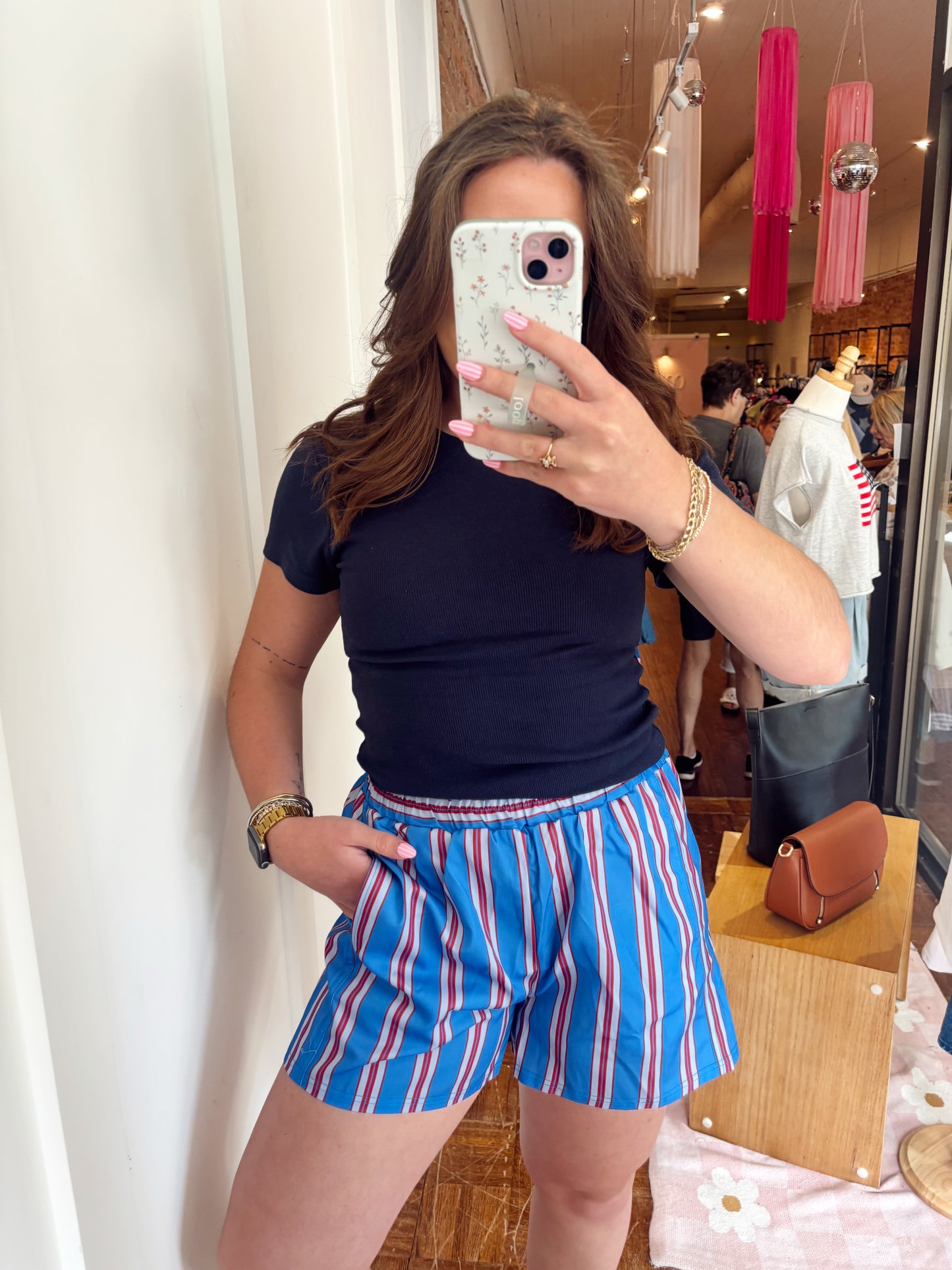 Gracie Blue Boxer Shorts