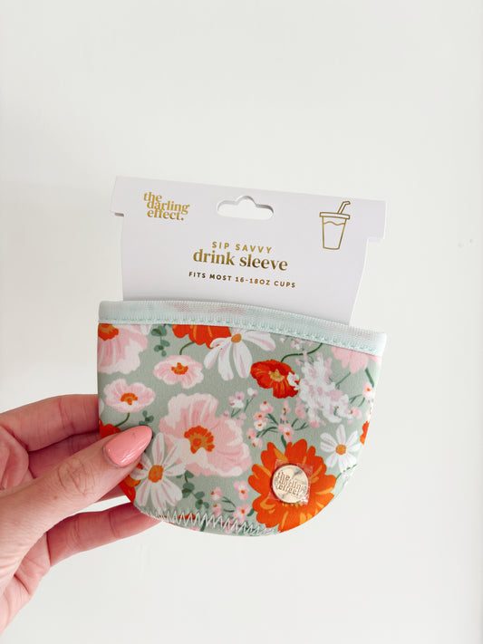 Floral Small Cup Sleeve