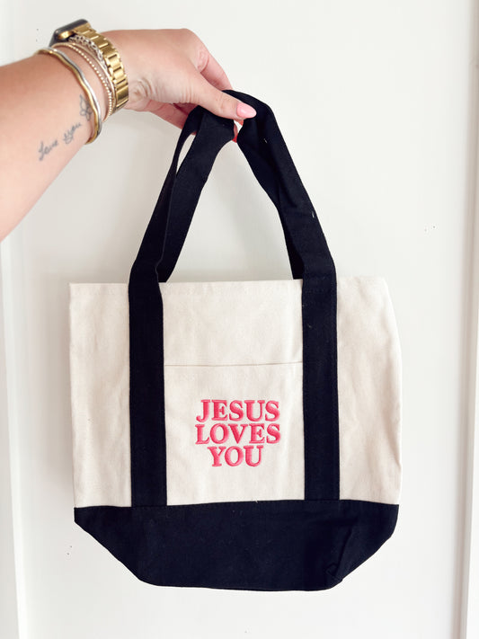 Jesus Loves You Mini Tote