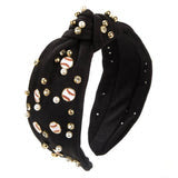 baseball headband black