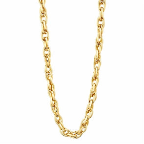 Gold Metal Interlocking Chain 16"-18" Necklace