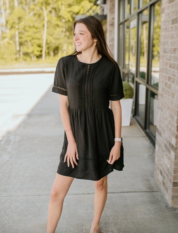 Black mittoshop dress