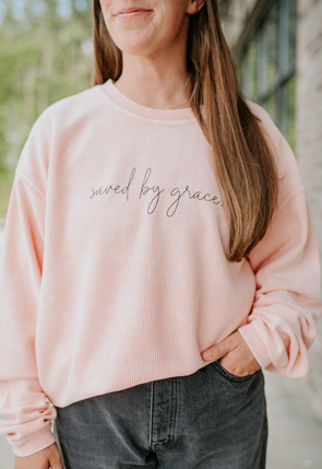 saved by grace vintage pullover