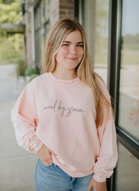 saved by grace vintage pullover