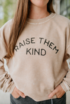 raise them kind thermal vintage pullover