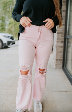high rise straight pant