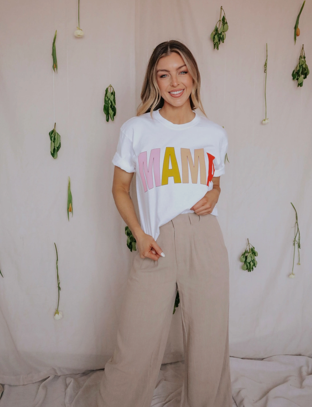 Mama Rainbow Graphic Tee
