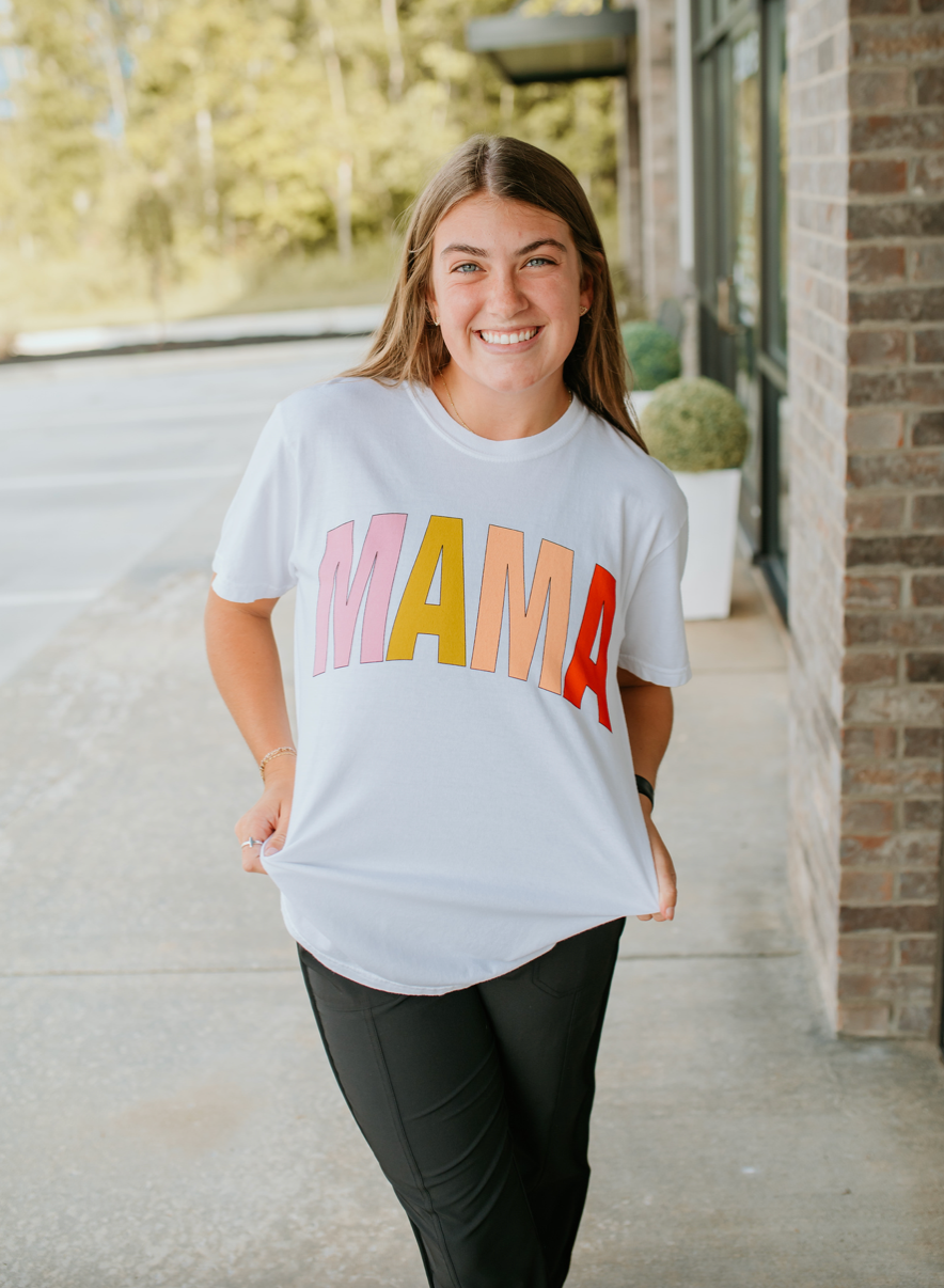 Mama Rainbow Graphic Tee