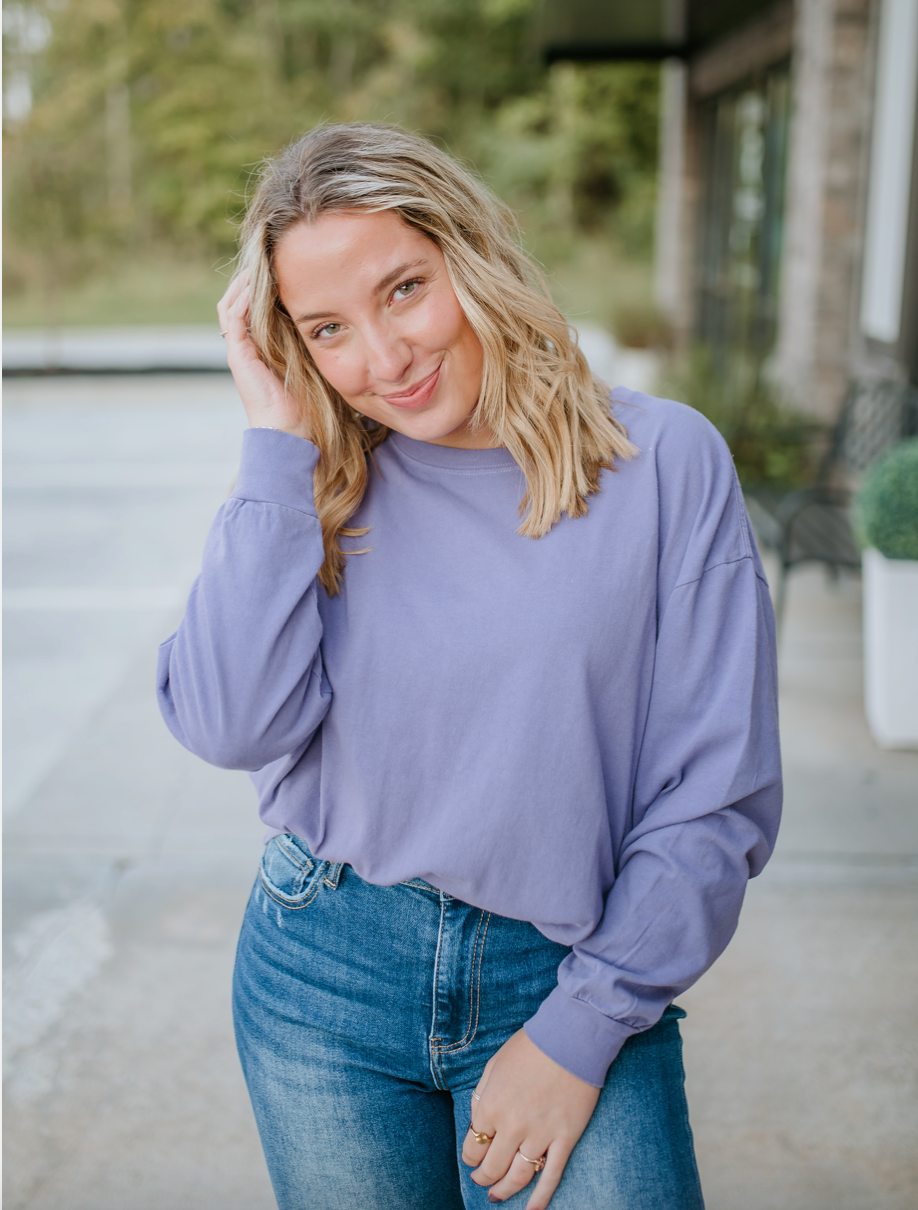 oversized long sleeve tee