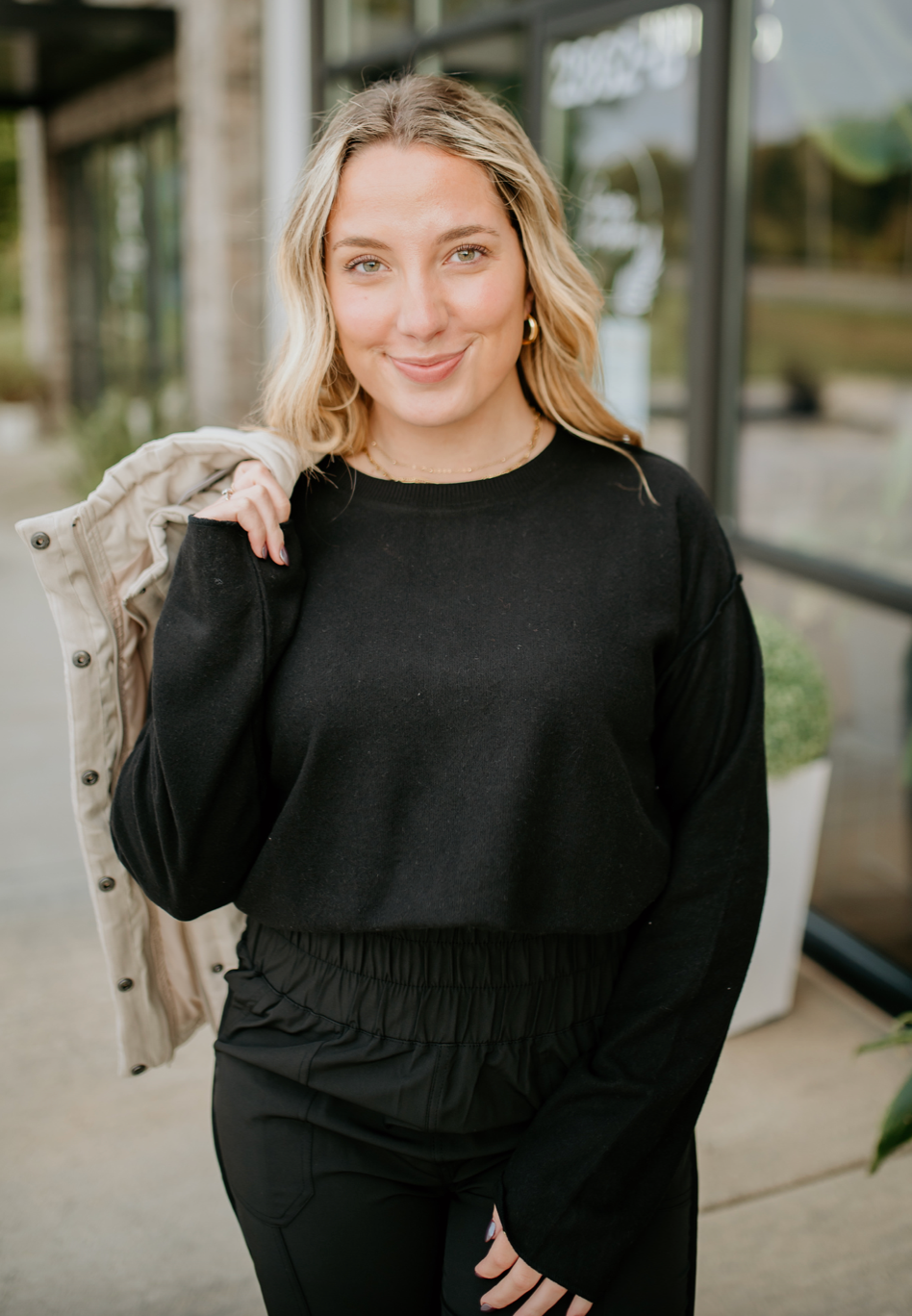 long sleeve oversized top