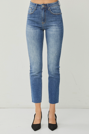 high rise relaxed skinny jeans