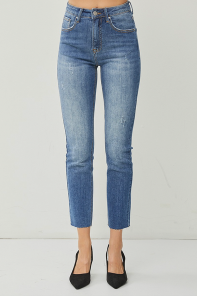high rise relaxed skinny jeans