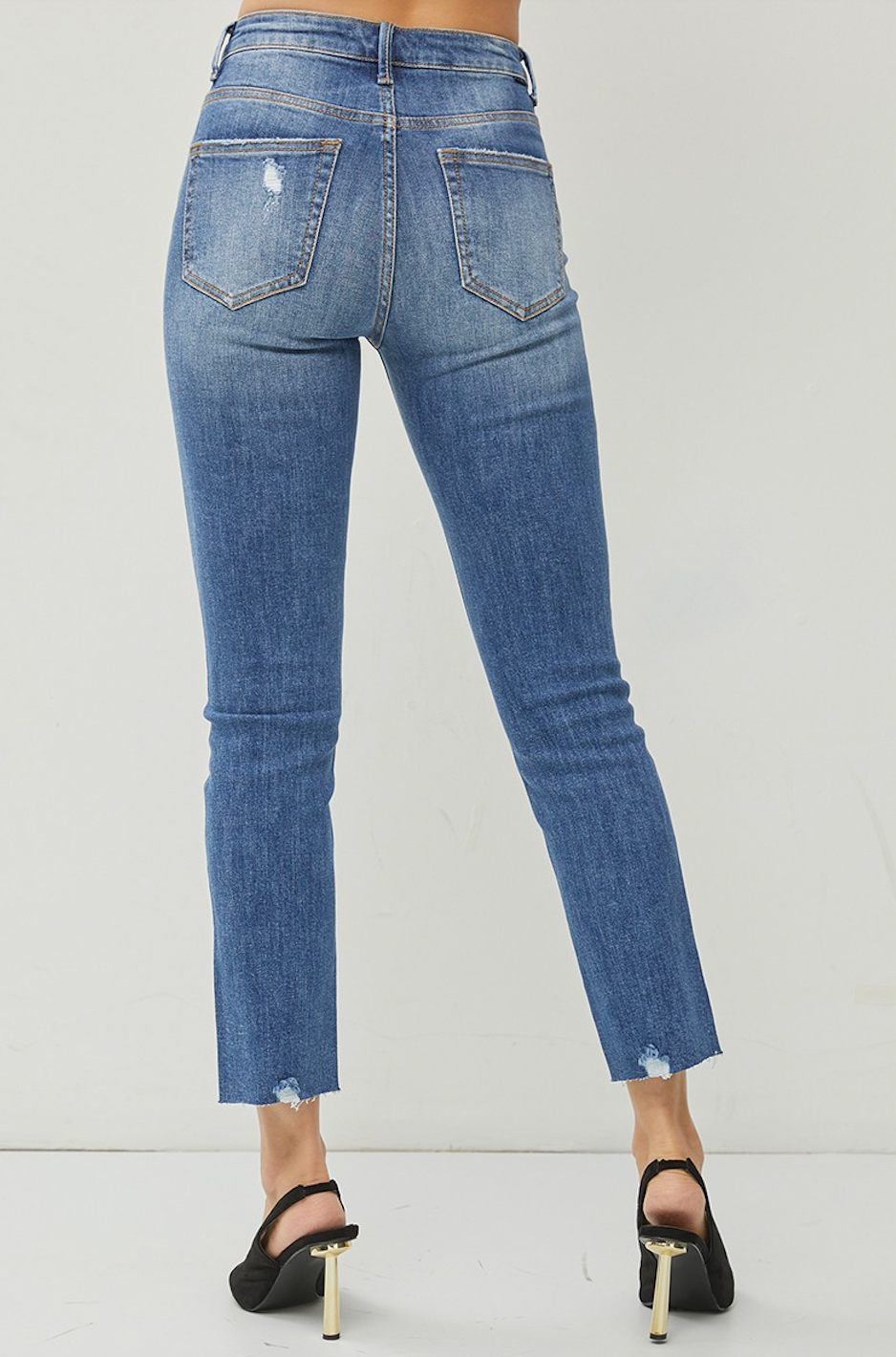 high rise relaxed skinny jeans