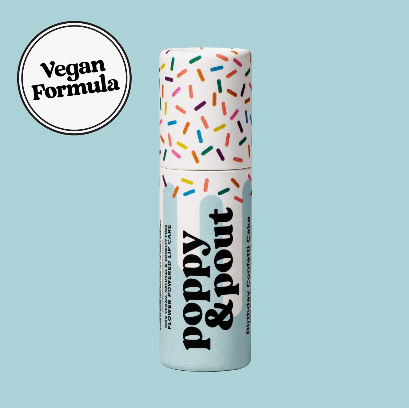 Birthday Cake Confetti Blue Lip Balm Poppy & Pout