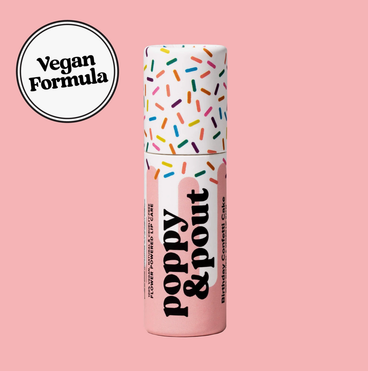 Birthday Cake Confetti Pink Lip Balm Poppy & Pout