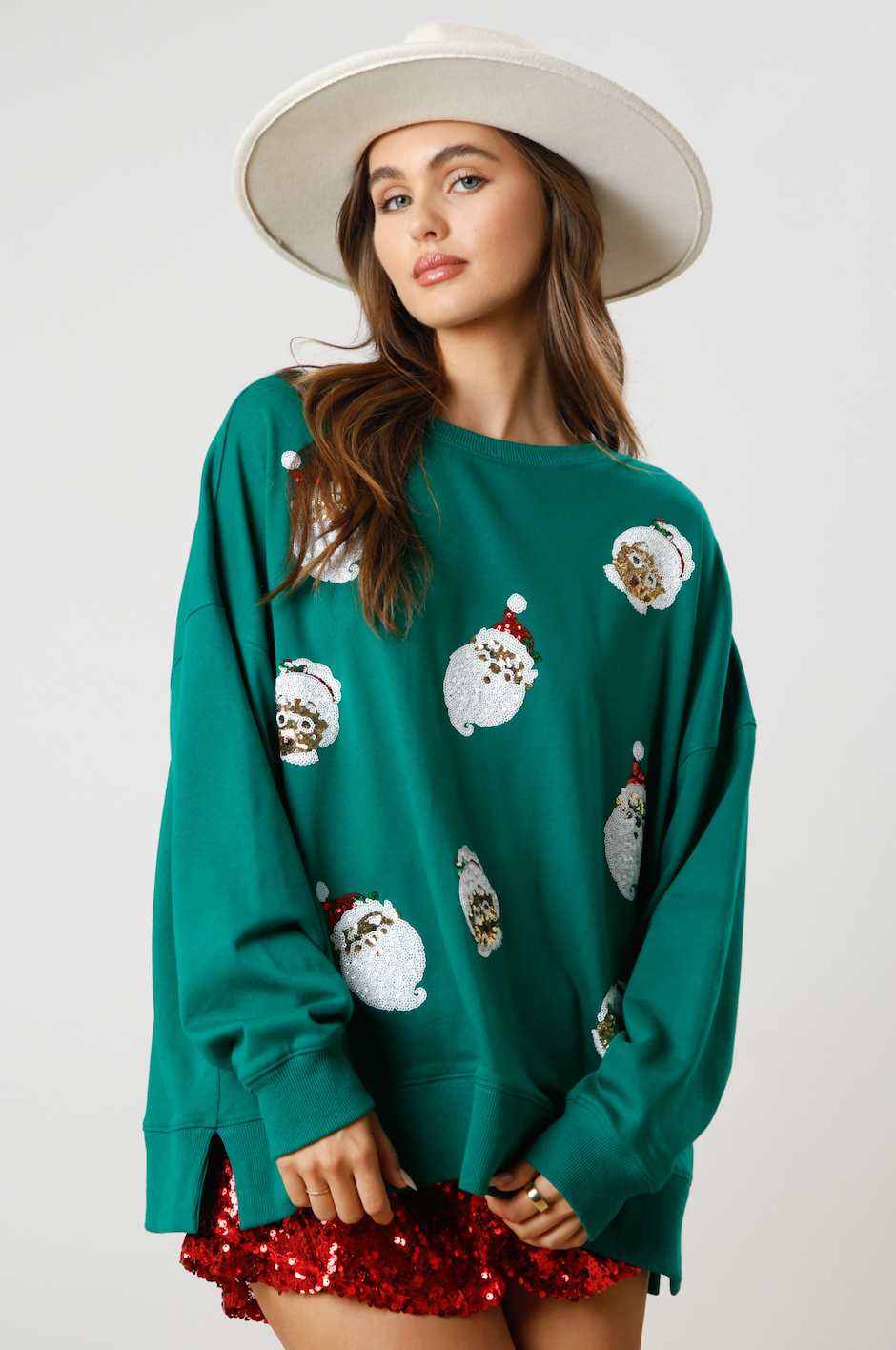 sequin santa