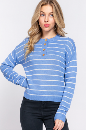 93 stripe sweater blue
