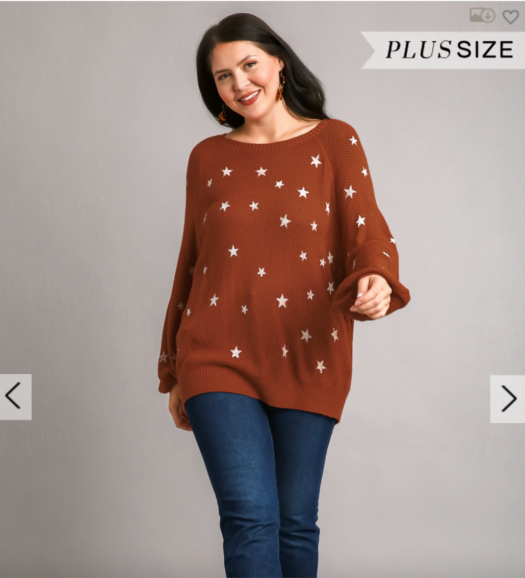 59 star sweater plus