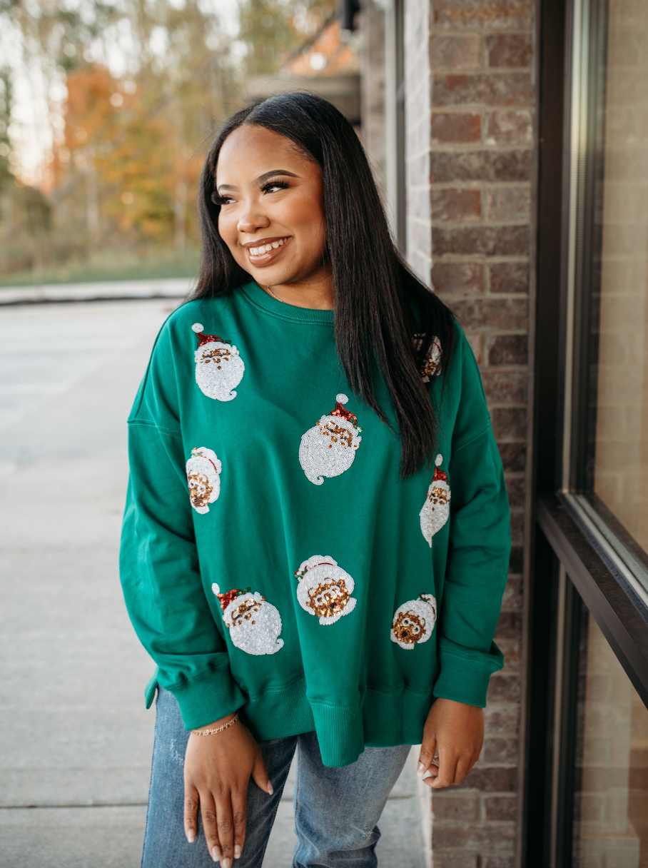 sequin santa