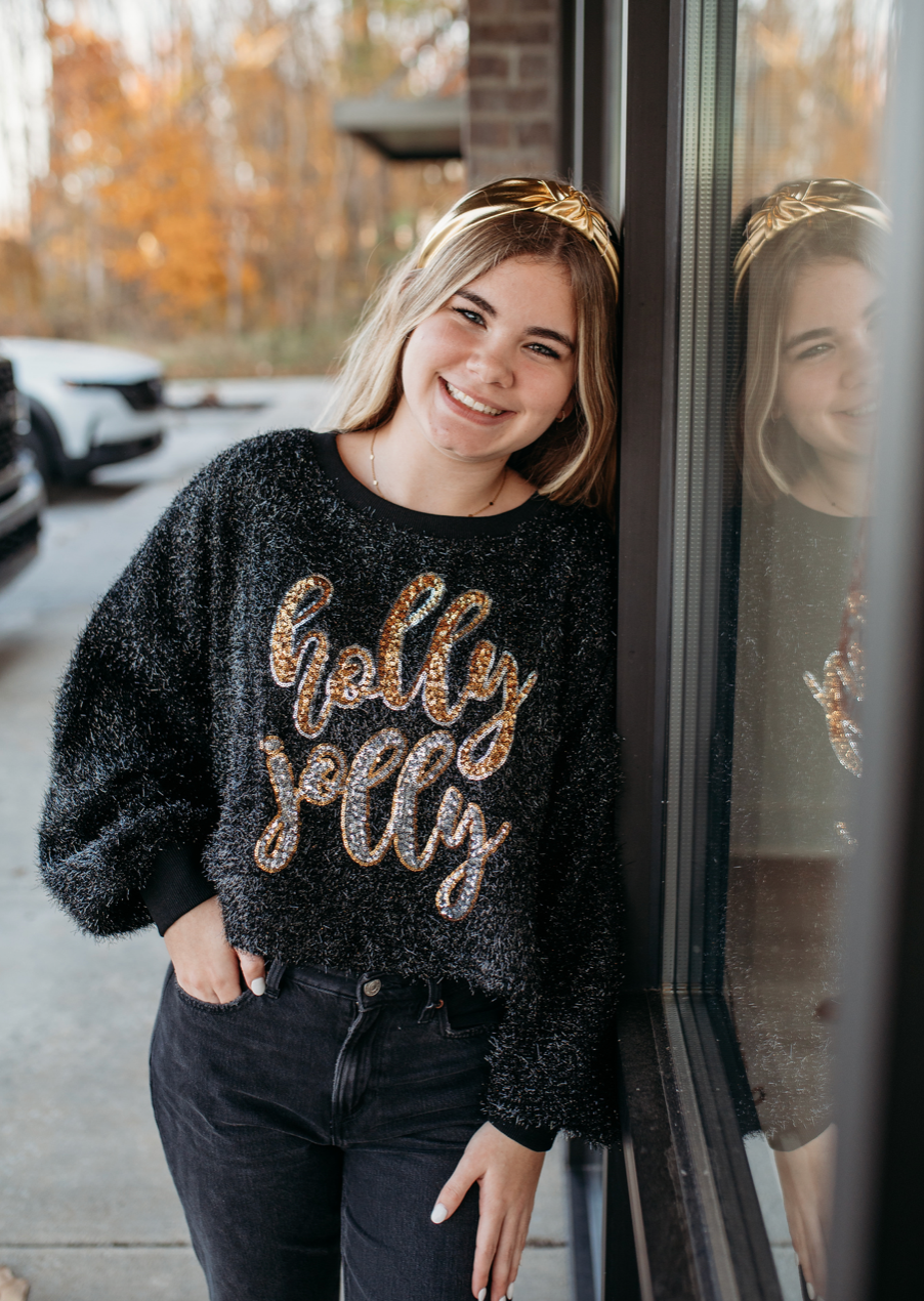 holly jolly sequin